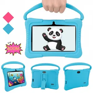 Pritom 7" Kids Tablet – Android Toddler Tablet with WiFi, 32GB, Dual Camera, Parental Controls, Shockproof Case for Children