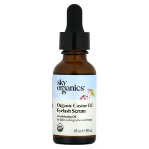 Sky Organics Organic Castor Oil Eyelash Serum, 1 fl oz (30 ml)