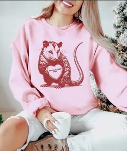 Possum Valentines Tshirt, Funny Absolutely Not Opossum Meme Valentine Sweatshirt, Animal Heart Possum Lover Gift