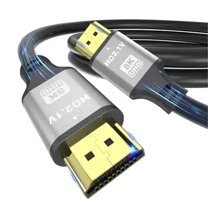 8K HDMI Cable 3 FT 2-Pack, 48Gbps 8K@60Hz 4K@120Hz, HDCP 2.2 & 2.3, DTS:X, HDR 10 Compatible with Roku TV/eARC/3D/PS5/HDTV/Laptop/Blu-ray High Speed HDMI Cable(Silver)