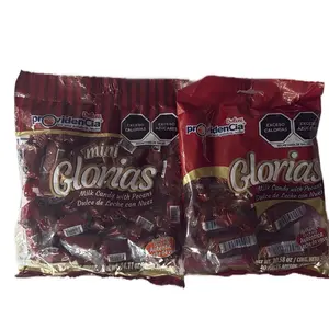 Gloria’s Milk Candy with Pecans Bag with 10 pieces or 40pc Minis Cont. Net 300grams, Minis 400 grams