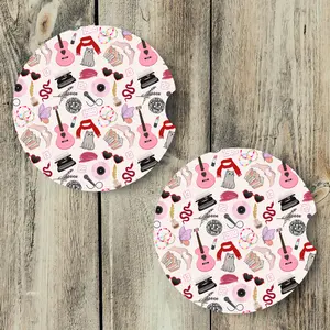 Pink Eras Car Coasters