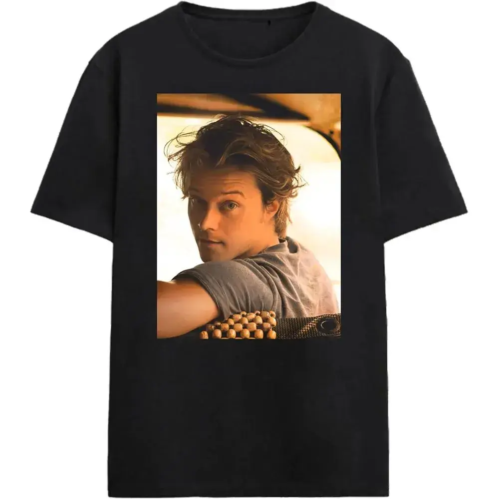 Outer Banks JJ Riding Shotgun - Adult short-sleeve T-shirt, crew neck, black