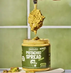 Pistakio Creamy & Crunchy Pistachio Spread - Rich, Natural, Gluten-Free, No Artificial Flavors - Ideal for Pickled Snacks, Fruity Almond Dishes, Bitter Dishes