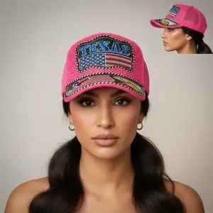 Pink Texas Flag Cap