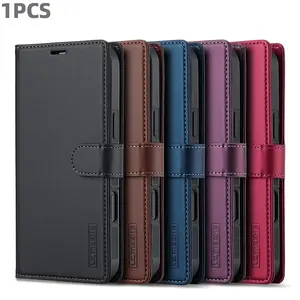 Wallet Case with RFID Blocking Credit Card Holder, PU Leather Folio Flip Kickstand Protective Shockproof Cover for iPhone, Casing