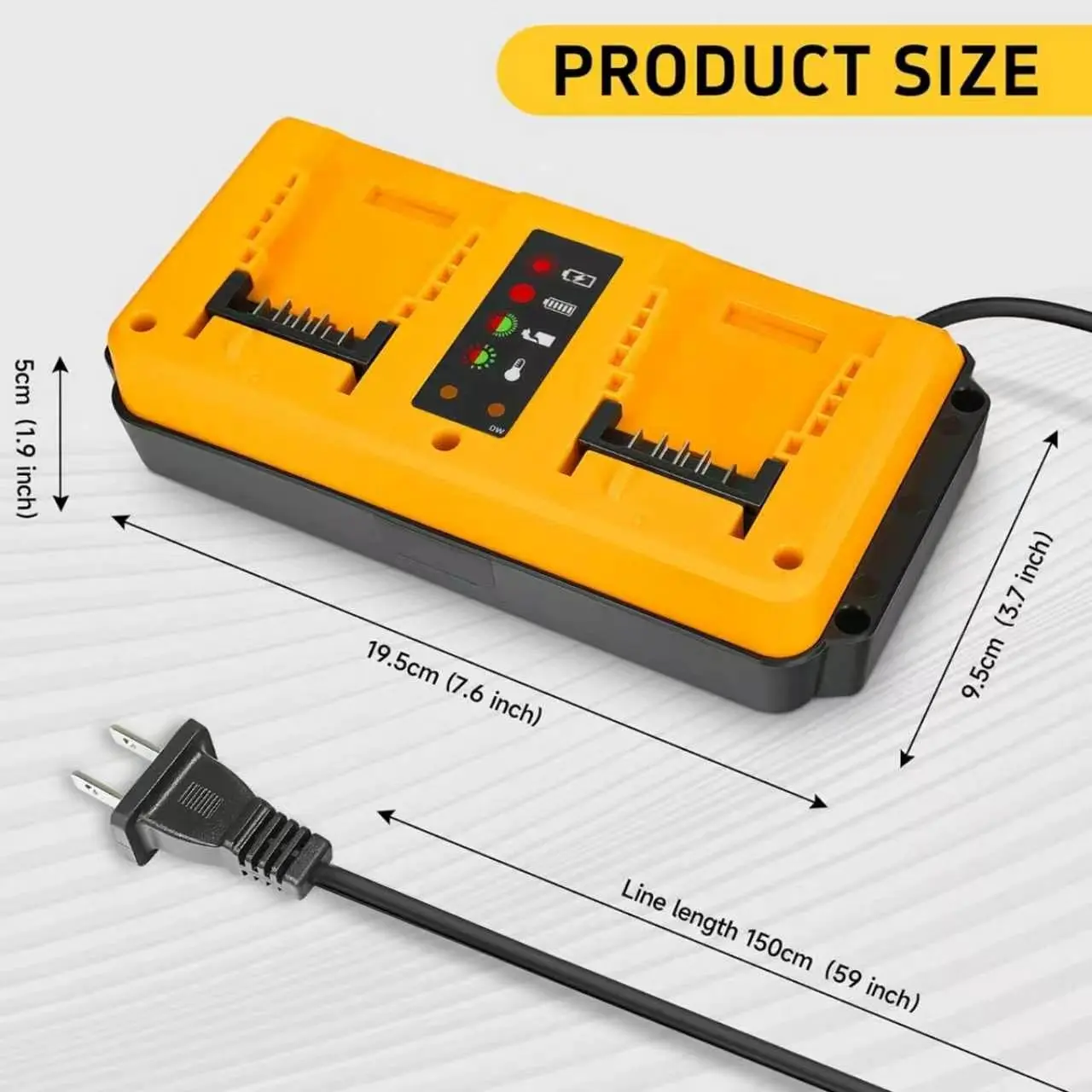 Dewalt 20V MAX battery charger, Dewalt dual port charger, Dewalt battery charger, 20V Dewalt charger, Dewalt 18V battery charger, Dewalt DCB102 replacement, dual battery charger for Dewalt, Dewalt fast charger, Dewalt 12V 20V charger, Dewalt lithium ion