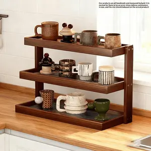 Modern Acrylic Organizer Rack, Multi-Purpose Storage Shelf for Bathroom & Kitchen, Bathroom Corner Stand, Space-Saving Design, Easy Assembly Layered Holder, Bathroom Organization