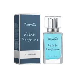 Roxelis Fresh Amber Wood Perfume, Natural Fresh Lasting Fragrance Charm Amber Fragrance Date Mild Light Elegant Perfume