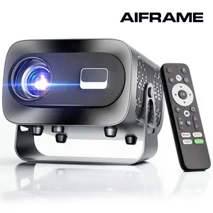 Projector with WiFi and Bluetooth, Electric Focus & Vertical Keystone, 1080P Native HD 4K Support, Smart Projector with Built-in Streaming Apps, Portable Mini Projector for Outdoor & Home Movie bedroom