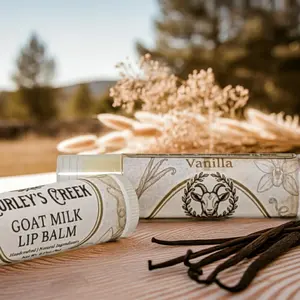 🍦 Vanilla | Goat Milk Lip Balm | Handmade Natural Skincare | Curley’s Creek