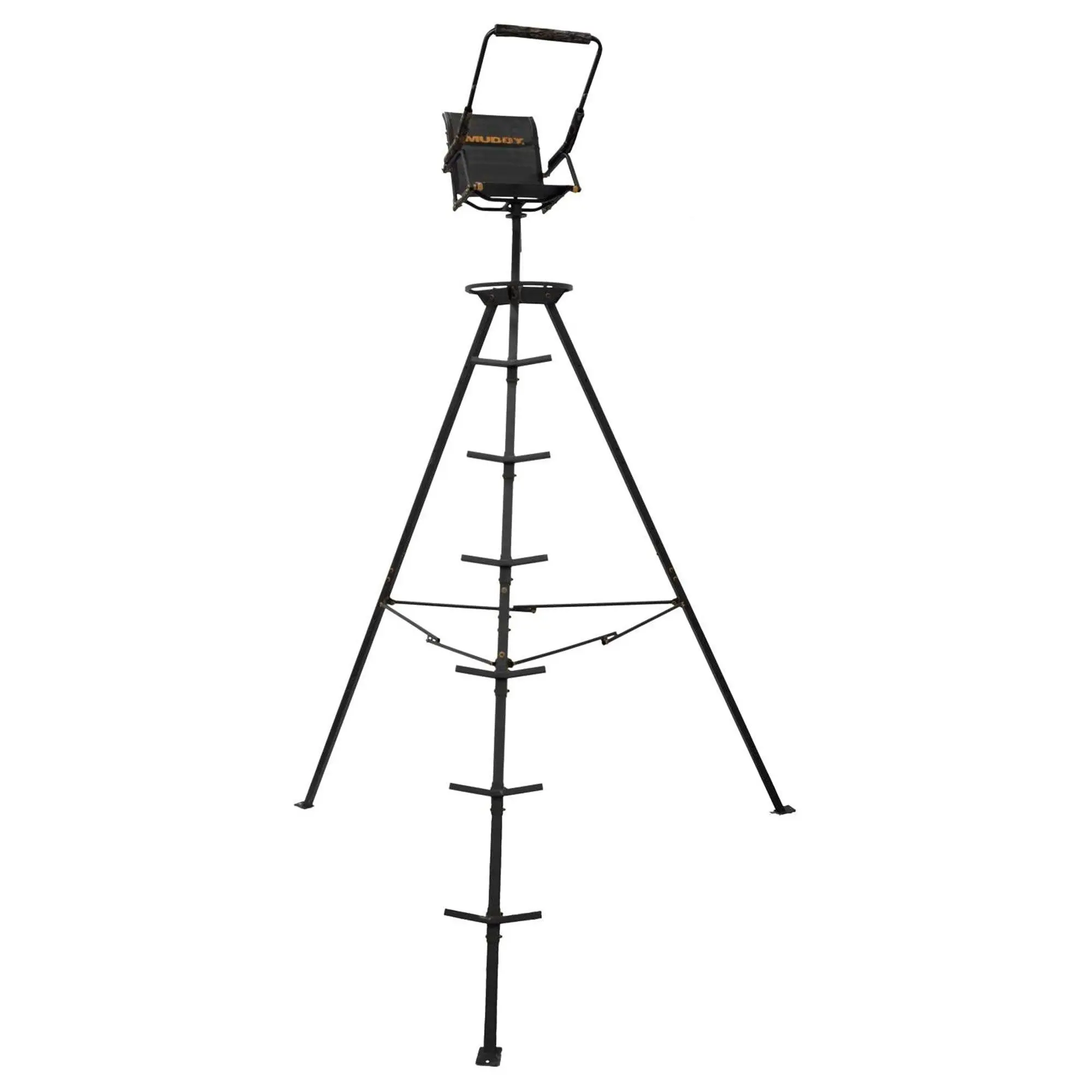 Muddy 12' Nomad Tripod Stand Hunting Gear w/ Swivel Flex Tek Seat Hunting Chair Muddy 12' Nomad Tripod Stand Hunting Gear w/ Swivel Flex Tek Seat Hunting Chair