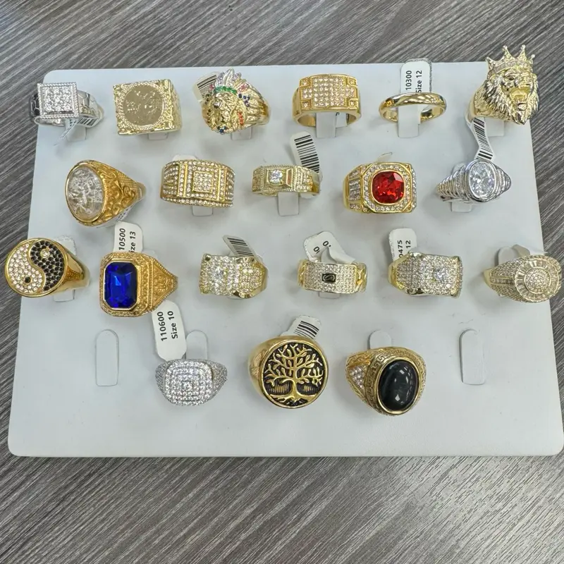 Lote anillos caballero