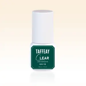 TAFFEAY 0.5-1 Second Clear Adhesive Eyelash Extension Glue (5ml)