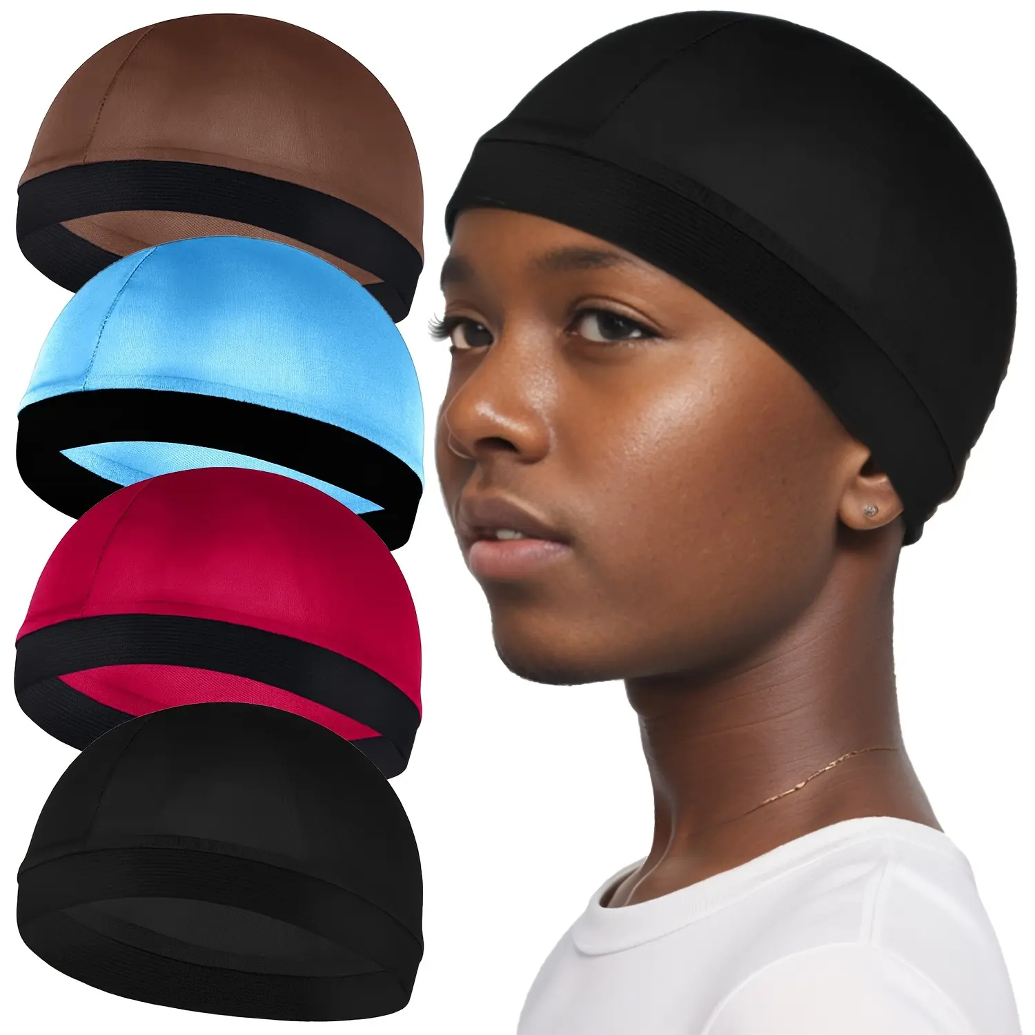 Versatile Unisex Wave Caps Durags with Wide Band-Perfect for Boys & Men