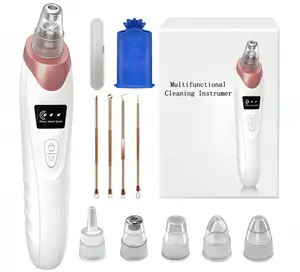 Blackhead  Pore ,Facial Pore Cleaner-3 Suction Power,5 Probes,USB Rechargeable Blackhead  Kit Electric Acne Extractor Tool for Adult Adjustable Firming remover vacuum sucker