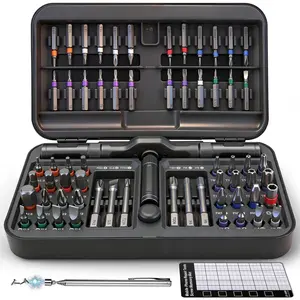 Ratchet  Set, 68 in 1  Ratcheting  Kit with Detachable T Handle,  Pad & Pickup Tool, Flexible Shaft for  Repair and DIY Projects