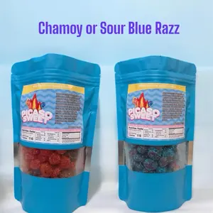 1 lb Sour Blue razz or Chamoy Gushers Sweet Candy Snack Bonbon