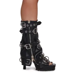 Glamour Industrial Platform Sandals
