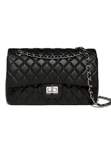 CF Women's Quilted Chain Bag, Unique Design Spring Shoulder Crossbody Purse, Chic Versatile Small Square Handbag, Flap Square Bag, Trendy Look for Fashion Lovers