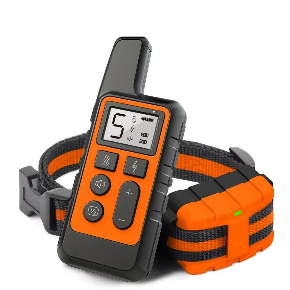 Adjustable IP67 Waterproof Temperature Resistant Dog Training Collar - Pet Behavior Correction Accessory with 300mAh Battery
