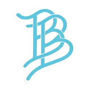 Sky Blue BB Cutout Sticker