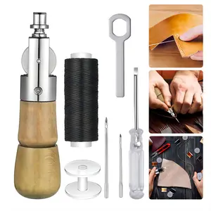 Professional Lockstitch Needle Kit, Sewing Tools, Sewing Supplies, 7-Piece Sewing Needles Set for Handmade Furniture Leather Repair, Multiple Sizes & Shapes Available