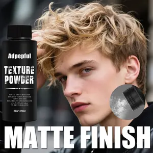 Adpepful Men's Hair Styling Volumizing Texturizing Powder, Hair Volume Powder, for Oily Hair Control, Soft Natural Matte Finish, Natural Messy Texture, 30g for All Day Hold