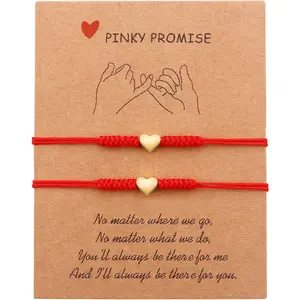 Mother's Day Gifts for Mom Red Thread String Mother and Daughter Matching Heart Bracelets Set of 2 Bracelet Mommy and Me Red Bracelet for Protection Bff Friendship Sister Bracelets