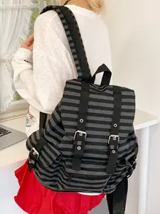 Ladies' Fashionable Backpack, Durable Backpack, Trendy Backpack, Simple Casual Retro Design, Versatile Practical Bag for Daily Commuting Shopping Work School
