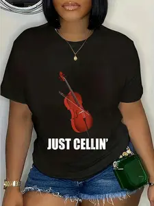 100% Cotton Funny Cello Designs For Men Women Music Fan Lover Musicians T-Shirt T-Shirt