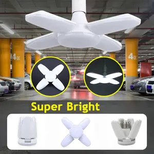 Fan Shape Foldable  LED  Deformation for Home Ceiling Lights Warehouse and Garage White Light