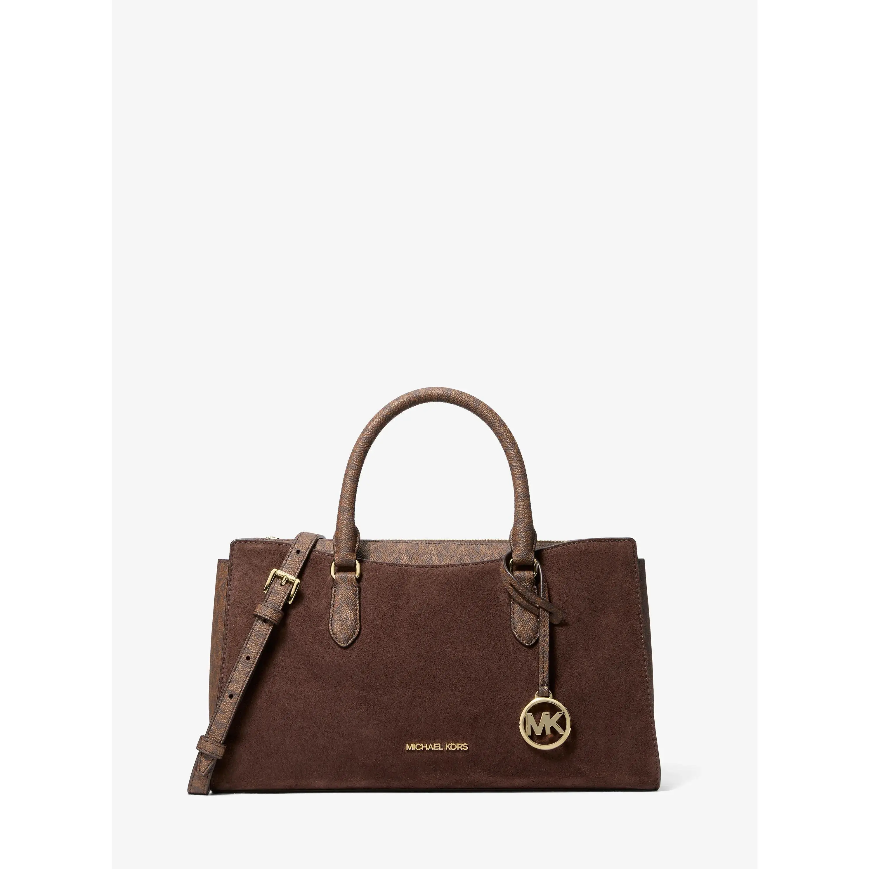 Arden Medium Signature Logo Top-Zip Satchel Arden Medium Signature Logo Top-Zip Satchel