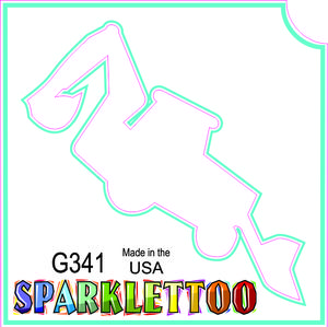 212 MAIN Men's Ruby Red Glitter Effect Tattoo Stencil - G341-2, 1.5x2.3x2.3 in, 2-Ply Backhoe Shape, 100-Pack, Easy-to-Apply for Costumes, Special Occasion Accessories