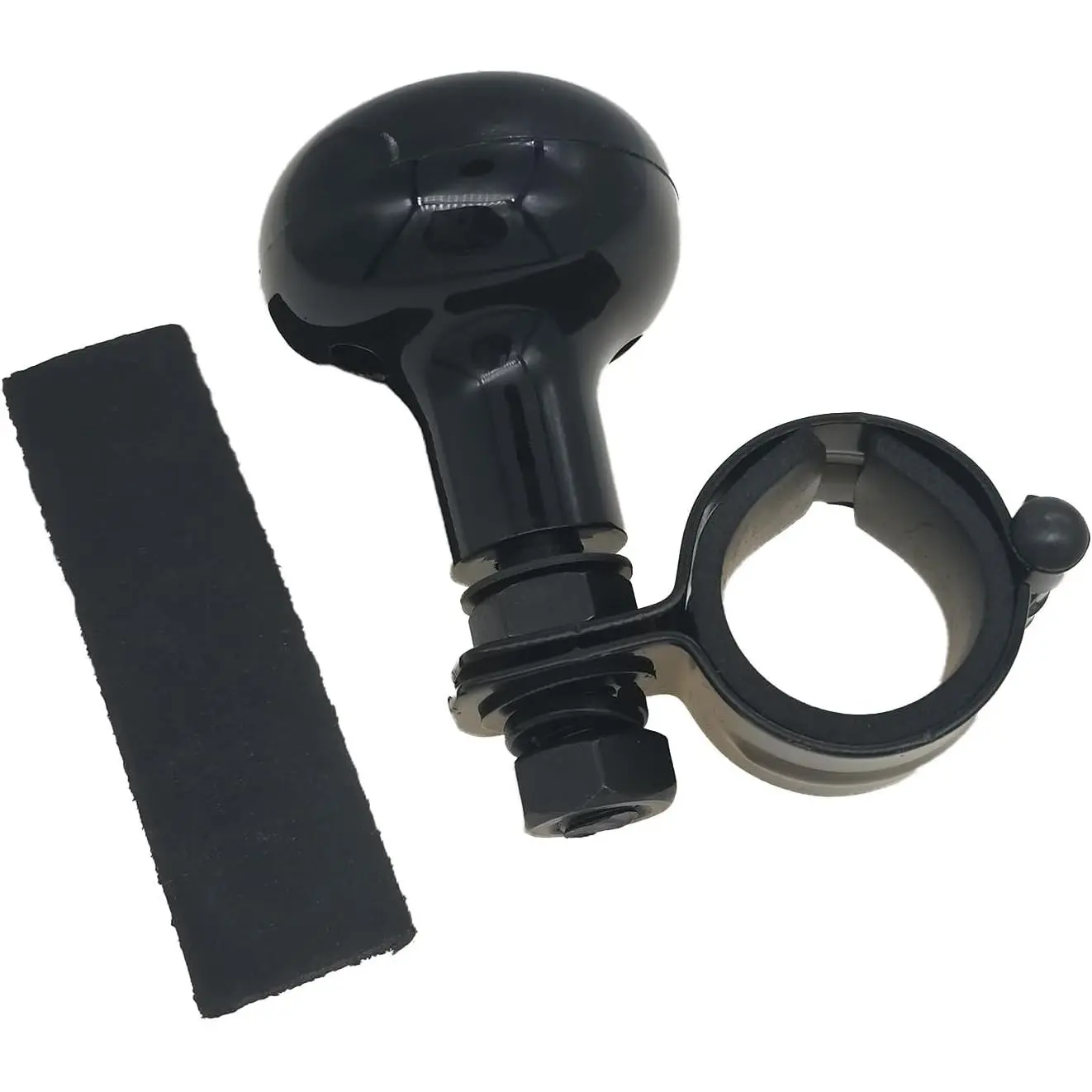 Steering wheel booster  knob steering wheel knob steering wheel spinner knob Universal steering wheel knob assist Steering wheel spinners come with thin and thick rubber rings(Black 1pack)