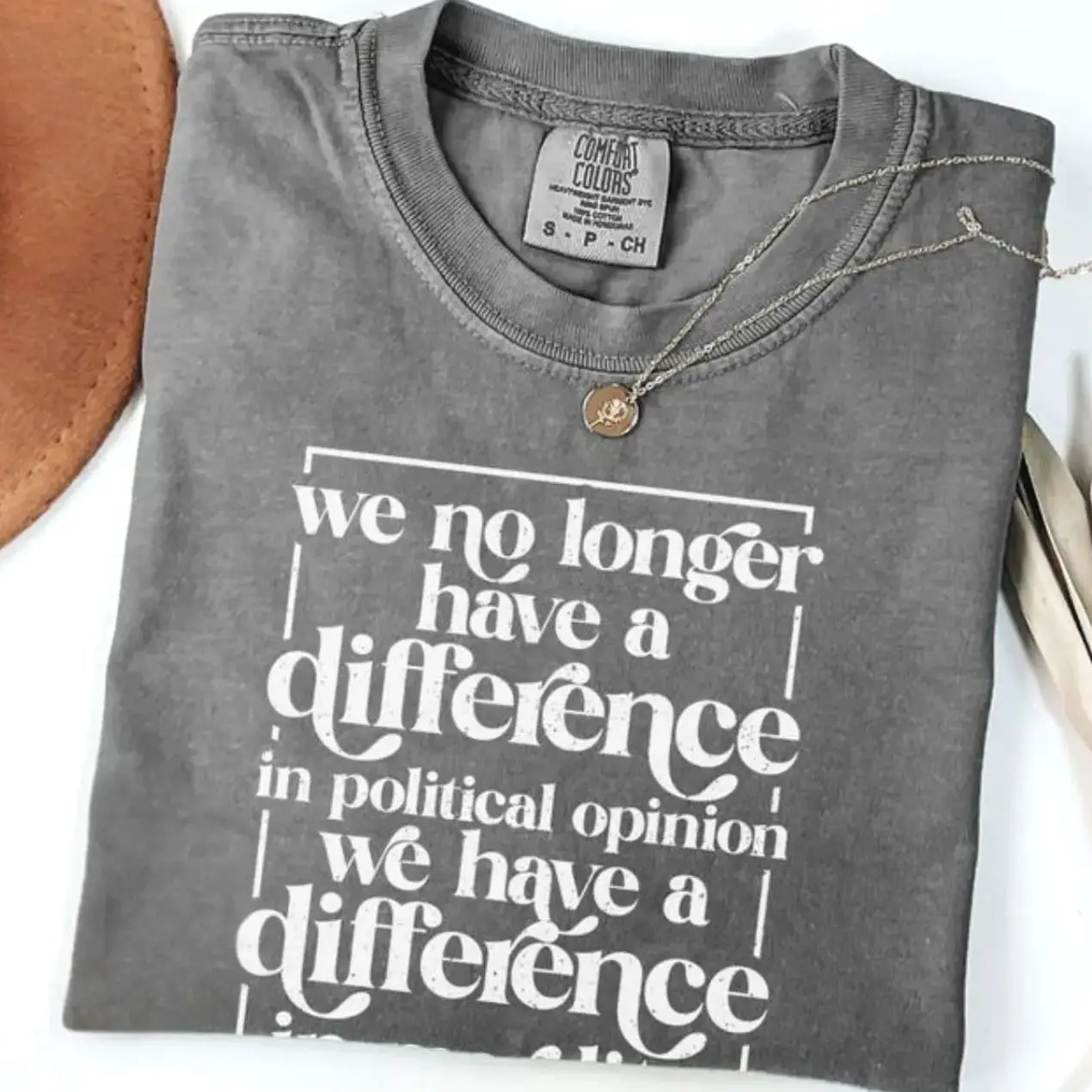 Comfort Colors Difference in Morality T-Shirt, Political Differences Tee, Protest Rally T-shirt, Mothers Day Birthday Gift