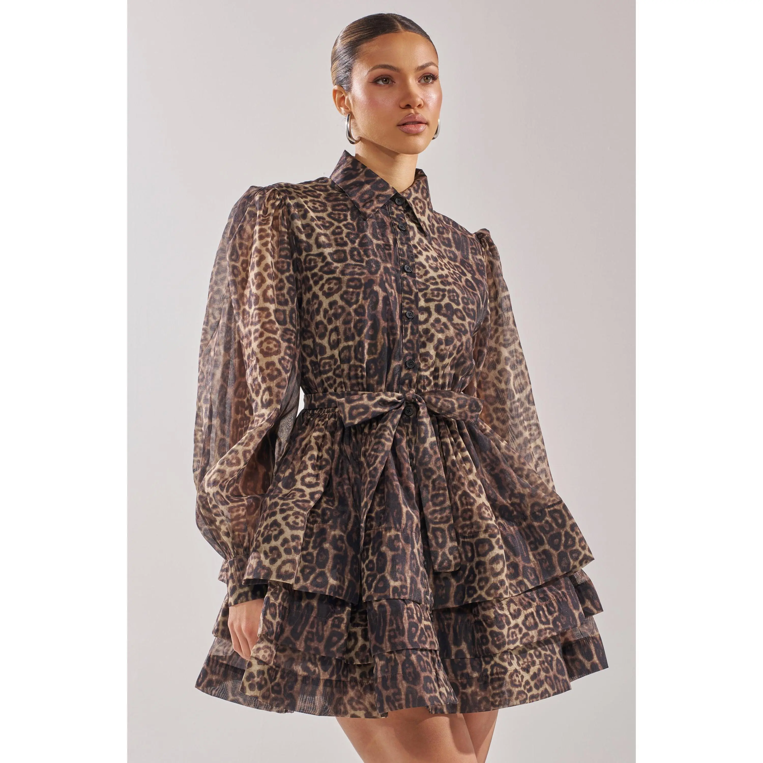 CHICEST OF CHIC LEOPARD PRINT MINI DRESS CHICEST OF CHIC LEOPARD PRINT MINI DRESS