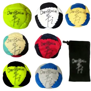 Classic Footbag 8-Panel Synthetic Sand Filled Hacky Sack for Freestyle Tricks Stalls and Outdoor Games