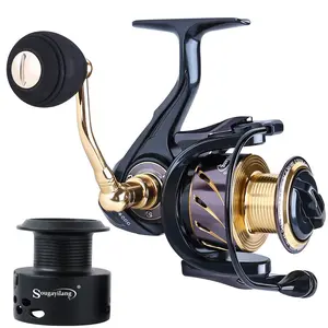 Sougayilang Fishing Reels Powerful 13+1BB Spinning Reels Ultra Smooth Reel for Saltwater or Freshwater,van steel fishing reel