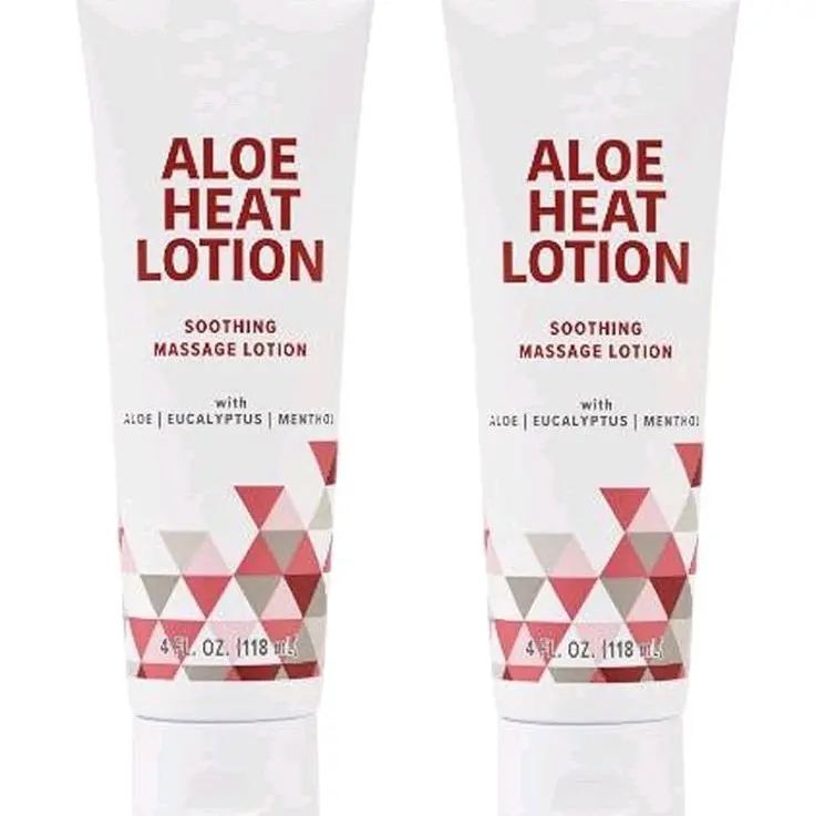 Forever Living Forever Aloe Heat Lotion with Menthol & Eucalyptus - Skin Nourishment - Vegan Friendly Formula - 4 fl oz Pack of 2 - Soothing Massage Lotion - Gluten Free