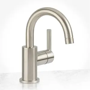 Miseno  Single Handle Monoblock Bathroom Sink Faucet, Brushed Nickel
