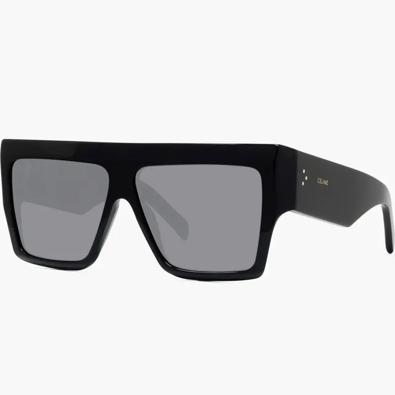 Pre-owned Celine Large Frame Sunglasses Black