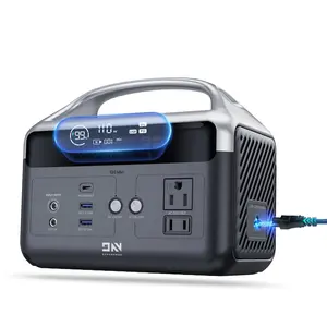 60,000mAh Portable Power Station, 192Wh LiFePO4 Backup Battery with 2× 110V 300W Pure Sine Wave AC Outlets (600W Peak), Solar Generator for Camping & Home Backup Power