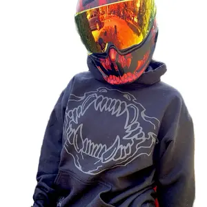 Black Reflective dragon wings toothless hoodie Sweatshirt, how to train your dragon, loose fit nighttime riding essential garment