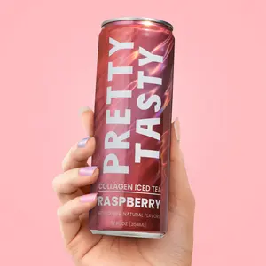 Raspberry Iced Tea (12 cans) Healthcare Beauty with Collagen
