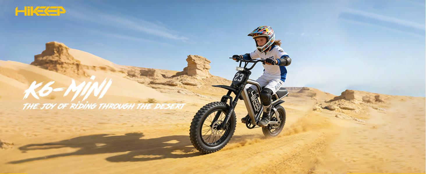 HiKeep K6-mini  Electric Bike for Adults - 16/20 Inch Fat Tire Ebike, 750W/Peak 1500W Motor Ebike, 48V15.6AH Detachable Battery, 4 Riding Modes Electric Dirt Bike
