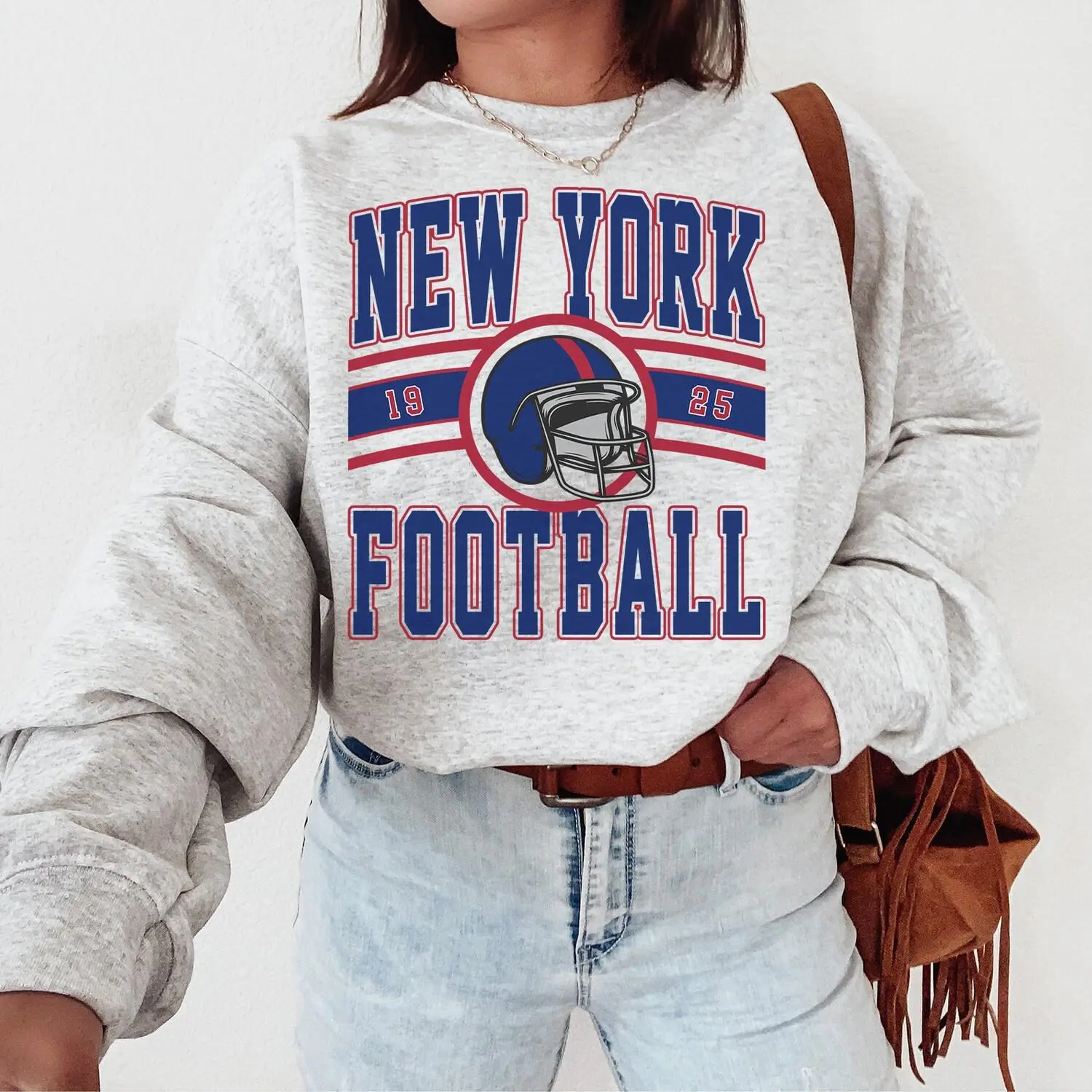 New York Football Sweatshirt T-Shirt, Vintage New York Football Shirt, Sunday Football Shirt, New York Fan Gift