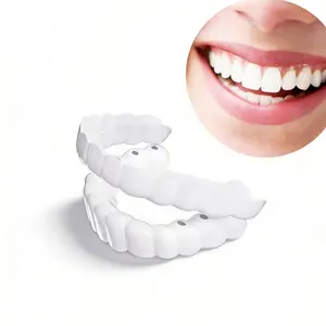 Temporary Teeth Repair Kit 【3 PACK】Adjustable Snap On Veneers Cosmetic Smile Cover Gaps&Stains Instantly! Reusable Cosmetic Teeth Cover