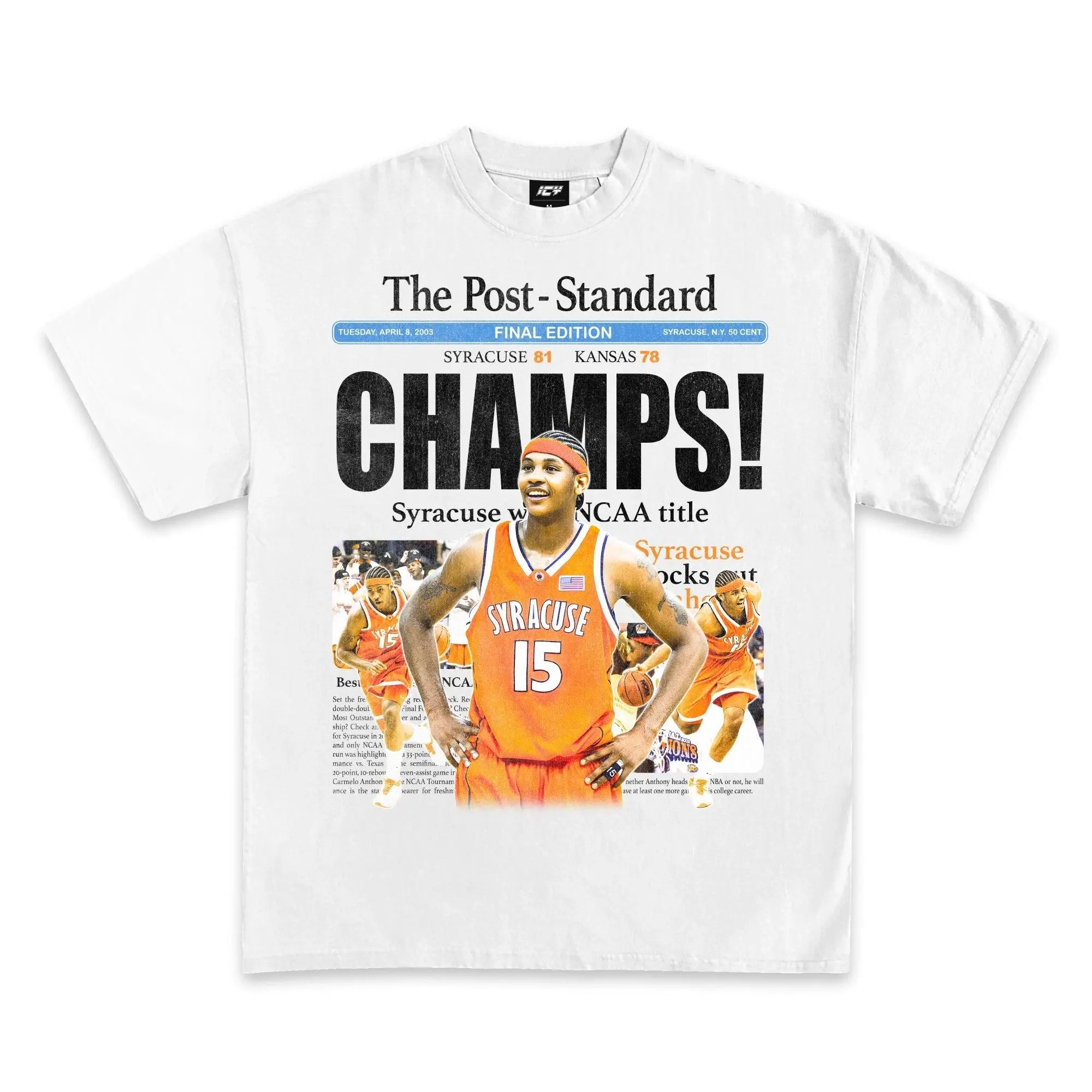 Carmelo Anthony Syracuse Champs T-Shirt