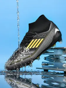 Breathable Football Shoes Soccer Shoes Soccer Cleats Fg/ag Long Nails Artificial Grass, Anti-Slip Sporty Sneakers for Training and Competition, All-Season Wear